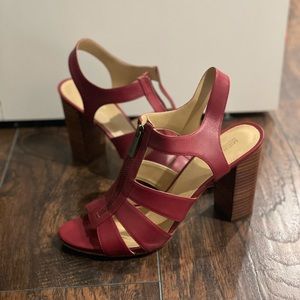 michael kors zip up heels